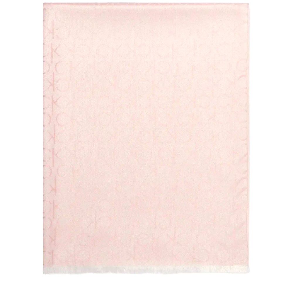 Calvin Klein CK Logo Printed Wrap Scarf - Pink
